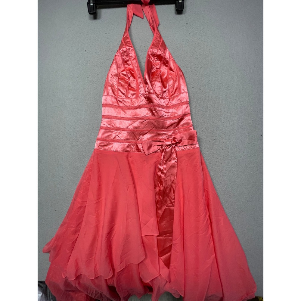 Juliet Dress Polyester Coral Pink Size Small Womens